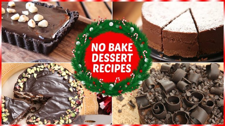 Christmas Special Recipes – Easy No-Bake Desserts – Eggless Chocolate Dessert Recipes