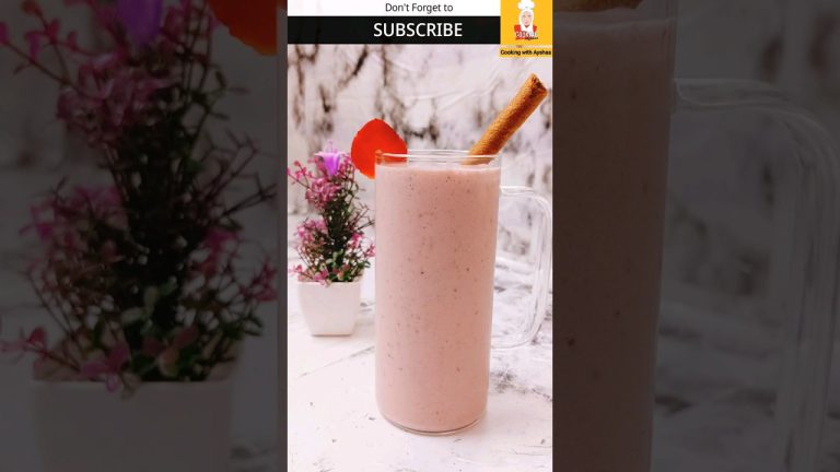 Avocado Strawberry Smoothie #shorts #milkshake #protienshake #avocadosmoothie #strawberrysmoothie