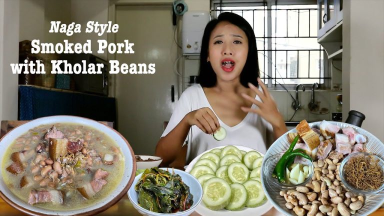How to cook pork and beans | Naga pork recipe | Northeast Indian Food