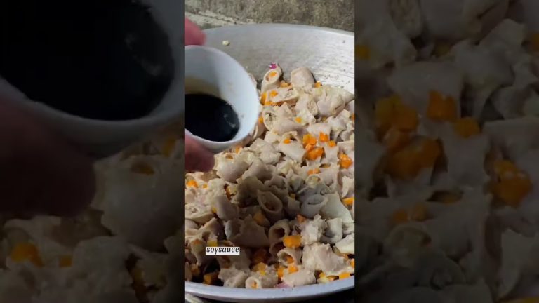 Yummy pork intestine recipe #shorts #cooking #porkintestine #porkrecipe