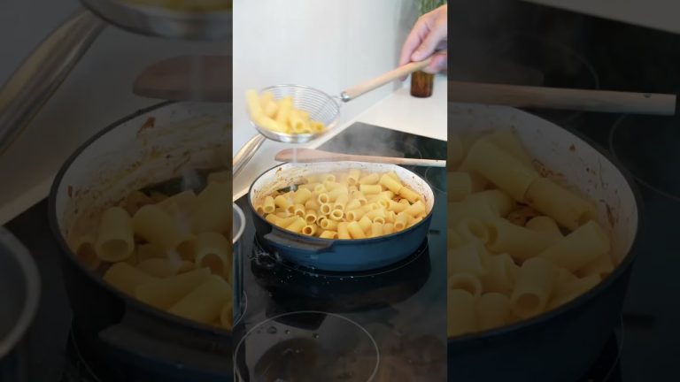 Tumami rigatoni with fennel and zucchini. #shorts