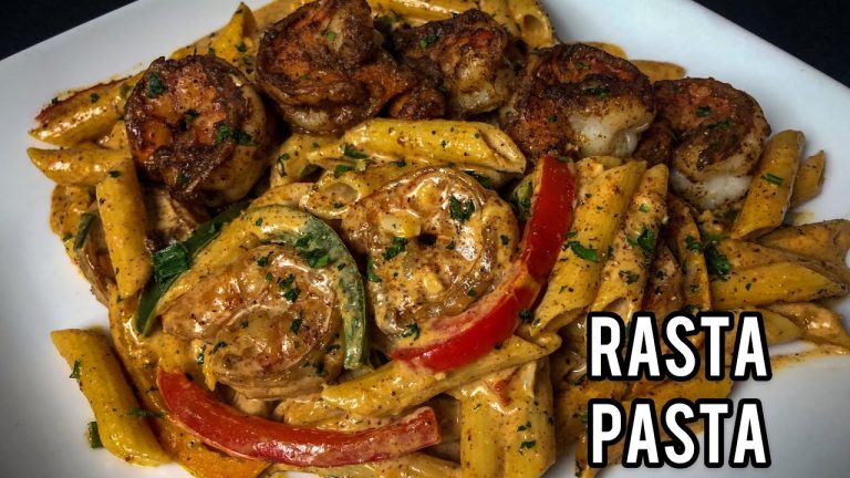JERK SHRIMP RASTA PASTA RECIPE | HOW TO MAKE PASTA | RASTA PASTA |