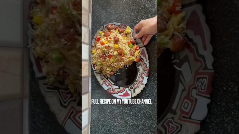 Chicken in Hot Garlic Sauce Gravy with Chicken Fried Rice – Indo Chinese combo Rice #shorts