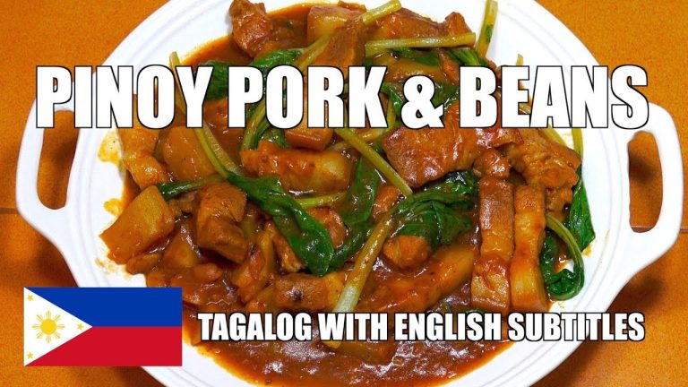 PORK & BEANS – Filipino style Pork & Beans – Pinoy Pork Recipes – Tagalog Videos – Pinoy Recipes