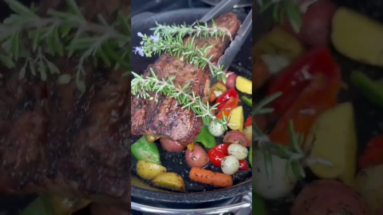 NY Steak Barbecue | Roasted Veggies | #shorts #recipe #shortvideo