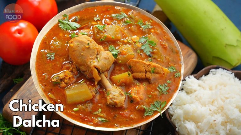 తిరుగులేని చికెన్ దాల్చా తినాలంటే ఇలా ట్రై చేయండి |Hyderabad style Chicken Dalcha recipe @VismaiFood