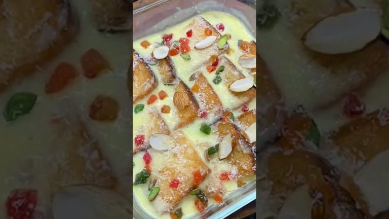 10 mins dessert | Only Milk and bread easy dessert | indian dessert recipes #shorts #dessert #sweet