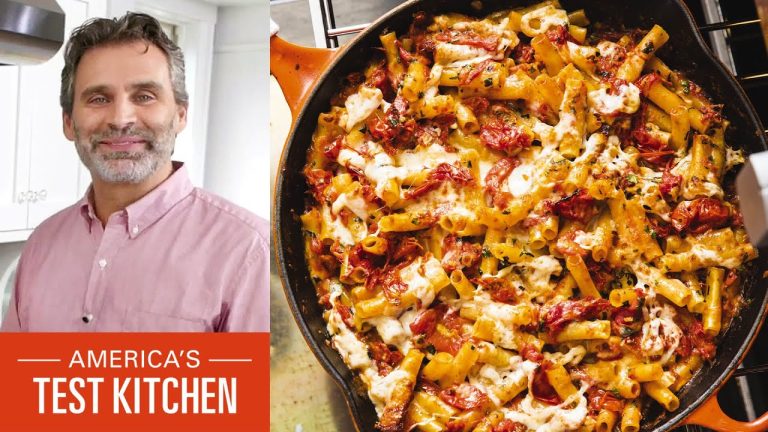 How to Make Cast Iron Baked Ziti with Charred Tomatoes