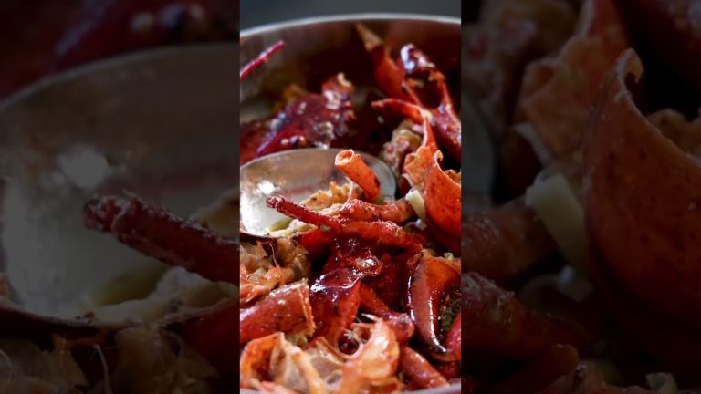 Great way to use lobster trimmings! Lobster butter recipe #shorts