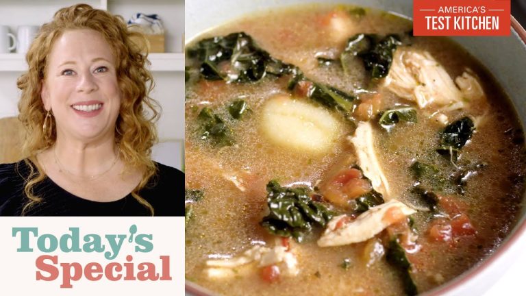 How to Make a 6-Ingredient Chicken Soup | Chicken Soup with Kale and Gnocchi  | Today’s Special