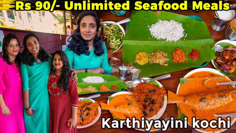 90Rs Unlimited seafood meals I  karthiyayini kochi I Tastee with Kiruthiga