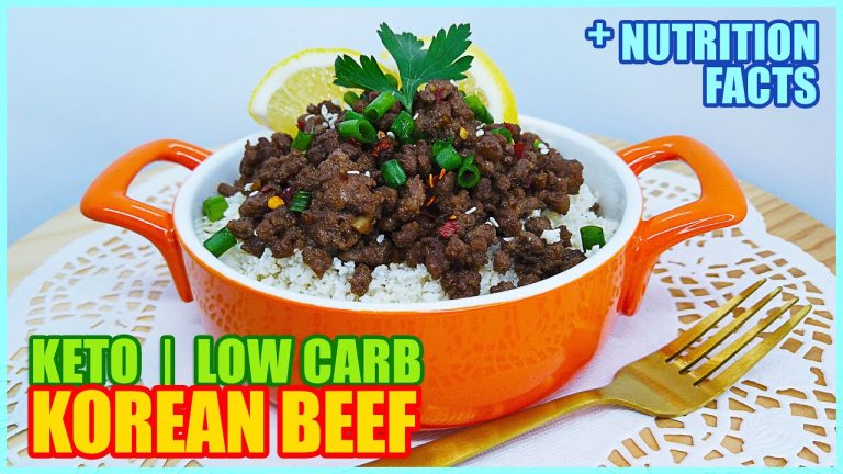 KETO KOREAN BEEF WITH CAULI RICE | EASY RECIPE