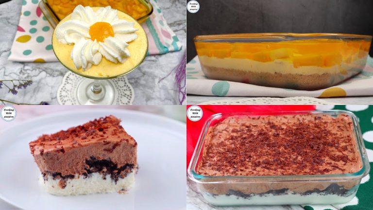 2 Special Dessert Recipes for Eid Unique & Easy By Cooking With Passion | Chocolate / Mango Mousse