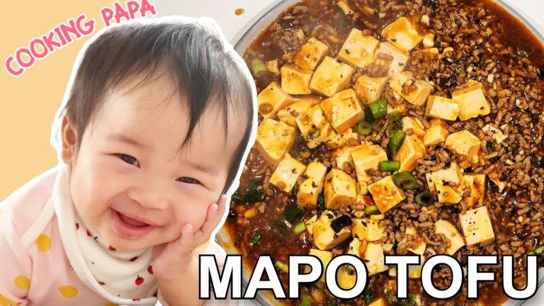 How to make Mapo Tofu with pork recipe Chinese easy at home 麻婆豆腐 Cantonese style Cooking Papa