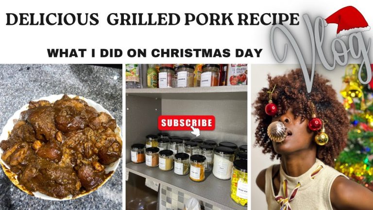 DELICIOUS GRILLED PORK RECIPE// WHAT I DID ON CHRISTMAS DAY//COOKING // VLOG