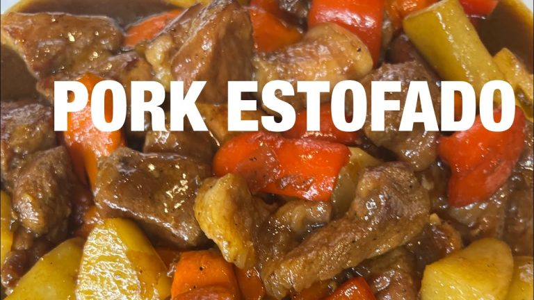 HOW TO COOK PORK ESTOFADO  .Pinoy Recipe