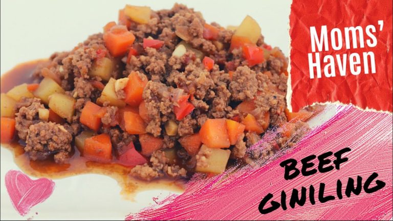 BEEF GINILING | GROUND BEEF RECIPES | OFW COOKING | EASY RECIPE | MOMS’ HAVEN