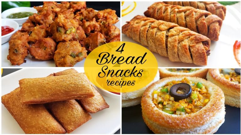 4 EASY BREAD SNACKS || EASY IFTAR RECIPES || by Aqsa's Cuisine