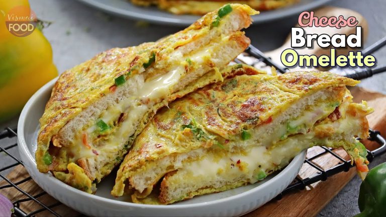 స్ట్రీట్ ఫుడ్ స్టైల్ చీస్ బ్రెడ్ ఆమ్లెట్ Street food style Cheese Bread Omelette recipe @vismaifood