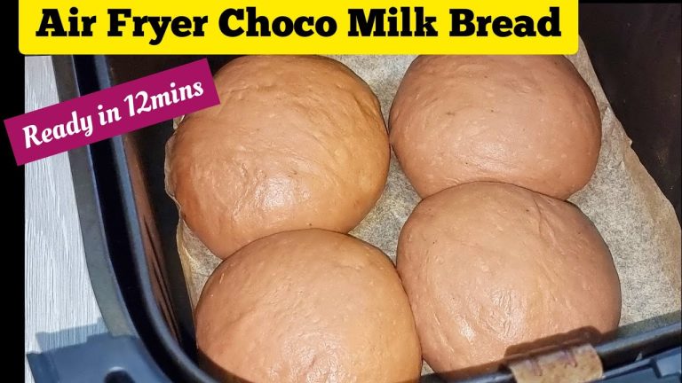 Quick Air Fryer Choco Milk Bread Recipe. Easy Air Fried Bread