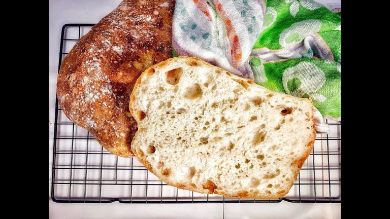 BIG Holes CIABATTA Bread Recipe 👩🏼‍🍳🍞 OPEN CRUMB