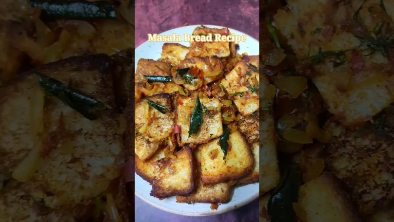 Masala Bread Recipe #shorts #recipe #bread #breakfast