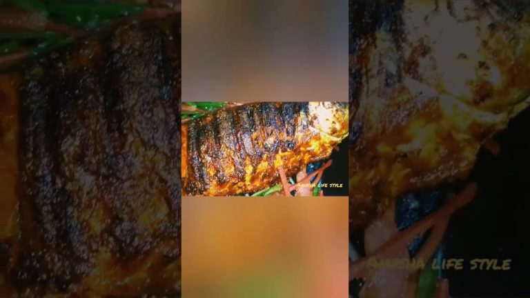Grilled fish with vages Recipe by (Anusha life style).. Subscribe My channel