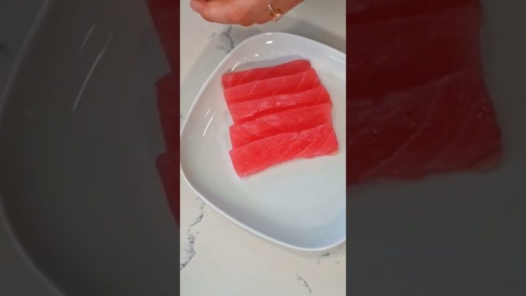 Poke Ahi Tuna – Plating #shorts #trending #viral #tuna #sashimi #seafood