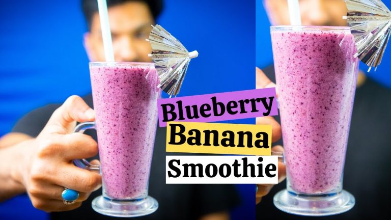 Easy Blueberry Banana Smoothie Recipe | The most delicious Blueberry Banana Smoothie Recipe ever!