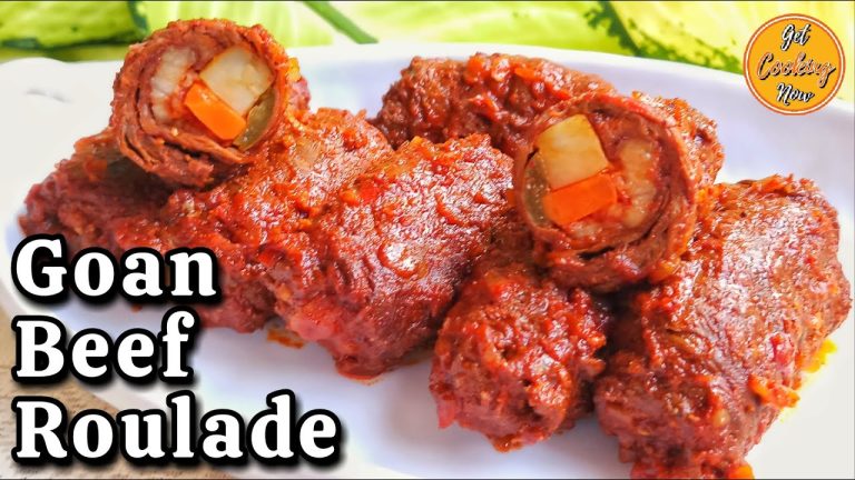 Goan Beef Roulade Recipe | How to make Goan Beef Roulade | Beef Roulade | Goan Meat / Beef Rolls