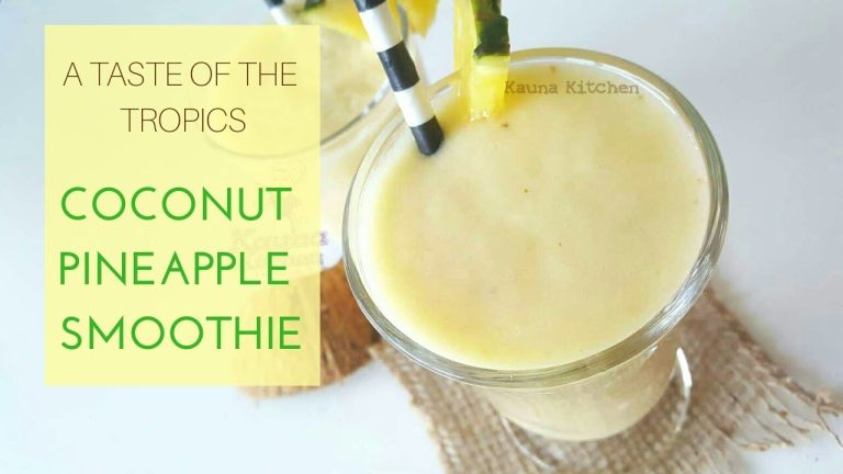 Coconut Pineapple Smoothie | NIGERIAN SMOOTHIE RECIPES