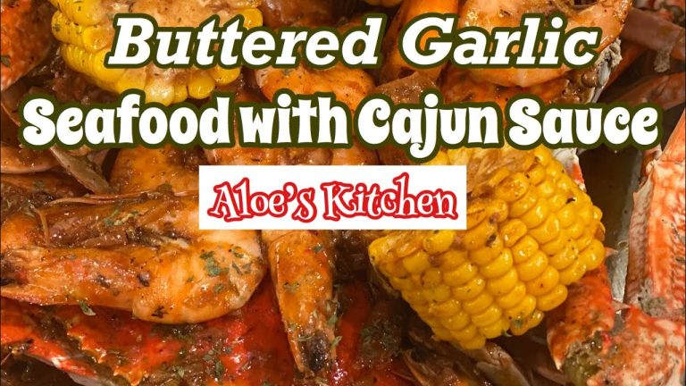 How to Make Butter  Garlic  Seafood with Cajun Sauce  Recipe | Aloe's Kitchen