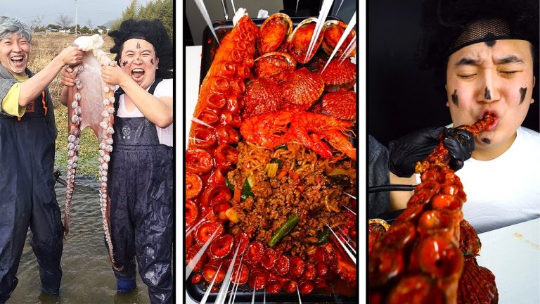 MUKBANG | 🔥 Spicy Octopus Seafood Boil Jjamppong Recipe | How to make giant octopus?