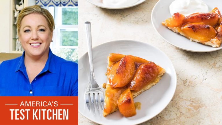 How to Make Peach Tarte Tatin and Financiers