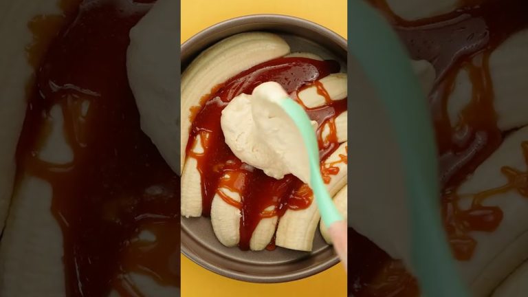 #shorts Banana Dessert Cake Tutorial