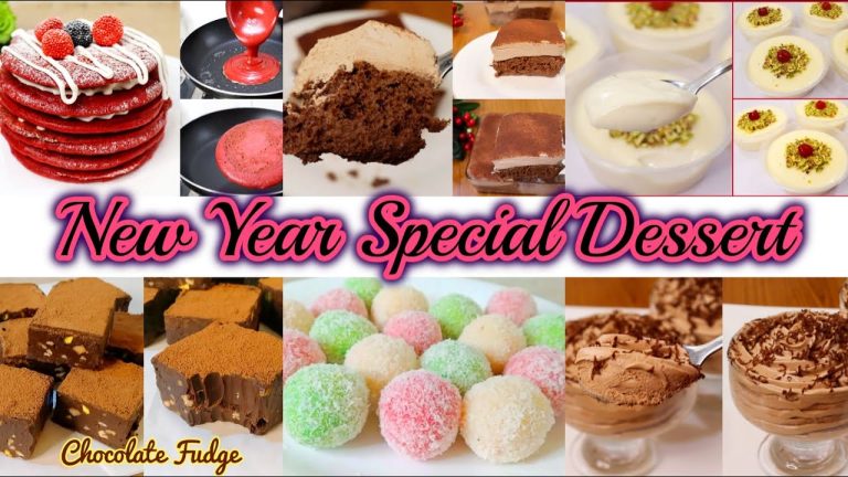 6 Best New Year Special Sweets/Dessert Recipes | Best Dessert For Winters