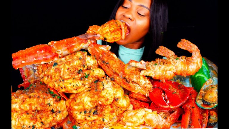 (ASMR MUKBANG) KING CRAB SEAFOOD BOIL MUKBANG  | LOBSTER | SEAFOOD MUKBANG | ASMR EATING | ASMR FOOD