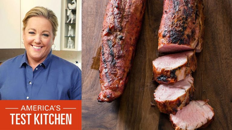 How to Make Grilled Pork Tenderloin with Grilled Pineapple–Red Onion Salsa and Grilled Cauliflower