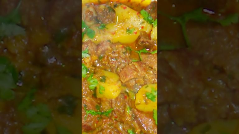 Beef Potato Curry | Aloo Gosht | Recipe Coming Soon #shorts #ytshorts