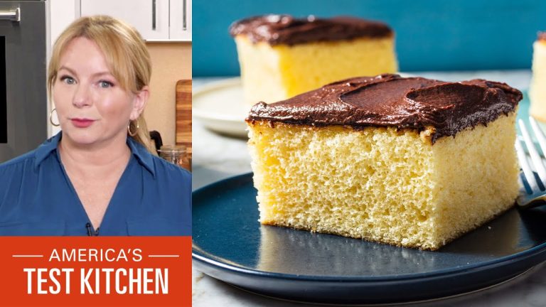 How to Make Yellow Sheet Cake with Chocolate Frosting and Chewy Peanut Butter Cookies