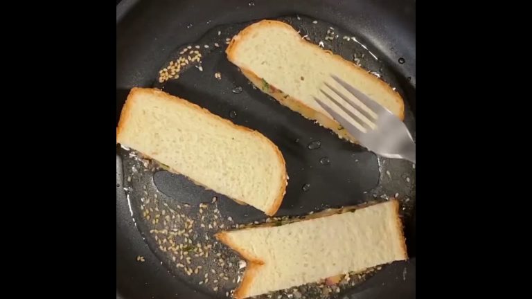 Sesame bread tea time snack #breadrecipes #shorts #youtubeshorts