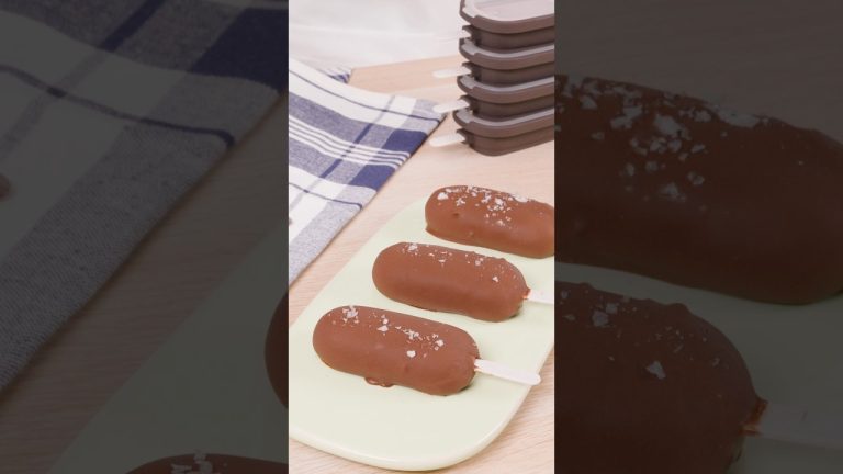 Vegan chocolate ice cream with dates – Classic Creamy ice cream moulds | Recipes with Lékué