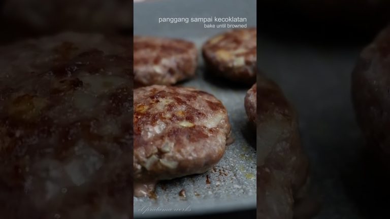 Resep Beef Patty Burger Praktis dan Nikmat !! Easy Beef Patty Recipe !! #shorts