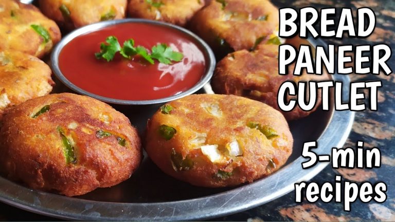 BREAD PANEER CUTLET| 5 – min recipes |Bread recipes|Paneer recipes|Mrs. Tiwari's Incredible Rasoi 😇🙏