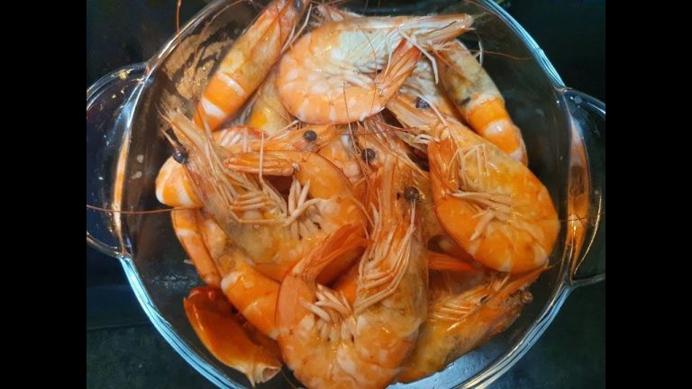 បង្គាស្រុះទឹកដូង និង កូនក្តាមសេះភ្លា|Seafood recipes|Shrimp and small Crabs