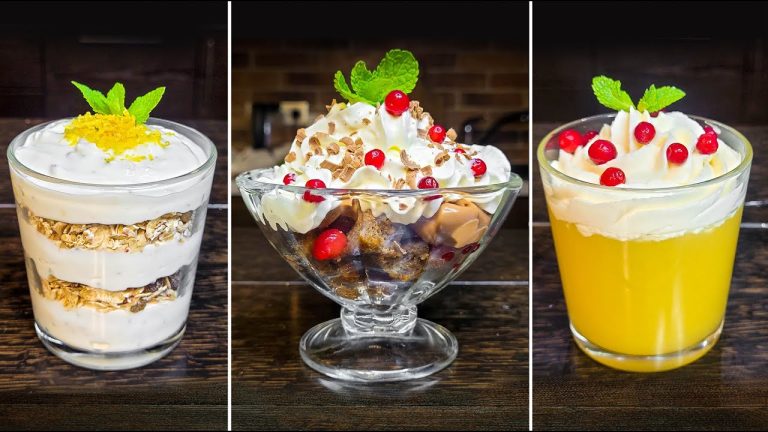 These are the best DESSERTS I've ever eaten! 3 Simple Recipes for dessert cups NO BAKING!