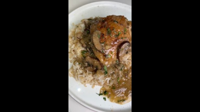 Garlic & Mushroom Chicken Thighs