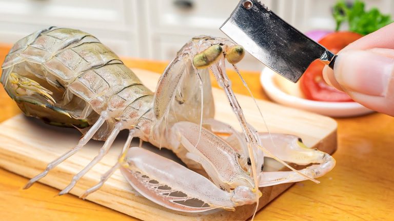 The Best Seafood Recipe by Mini Yummy 🦐 Delicious Cooking Miniature Mantis Shrimp in Mini Kitchen