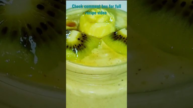 avocado & kiwi vegan smoothie #homemade #cooking #recipes