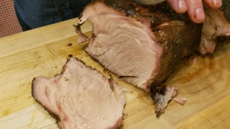WSM Boston Butt | Slicing Pork Roast